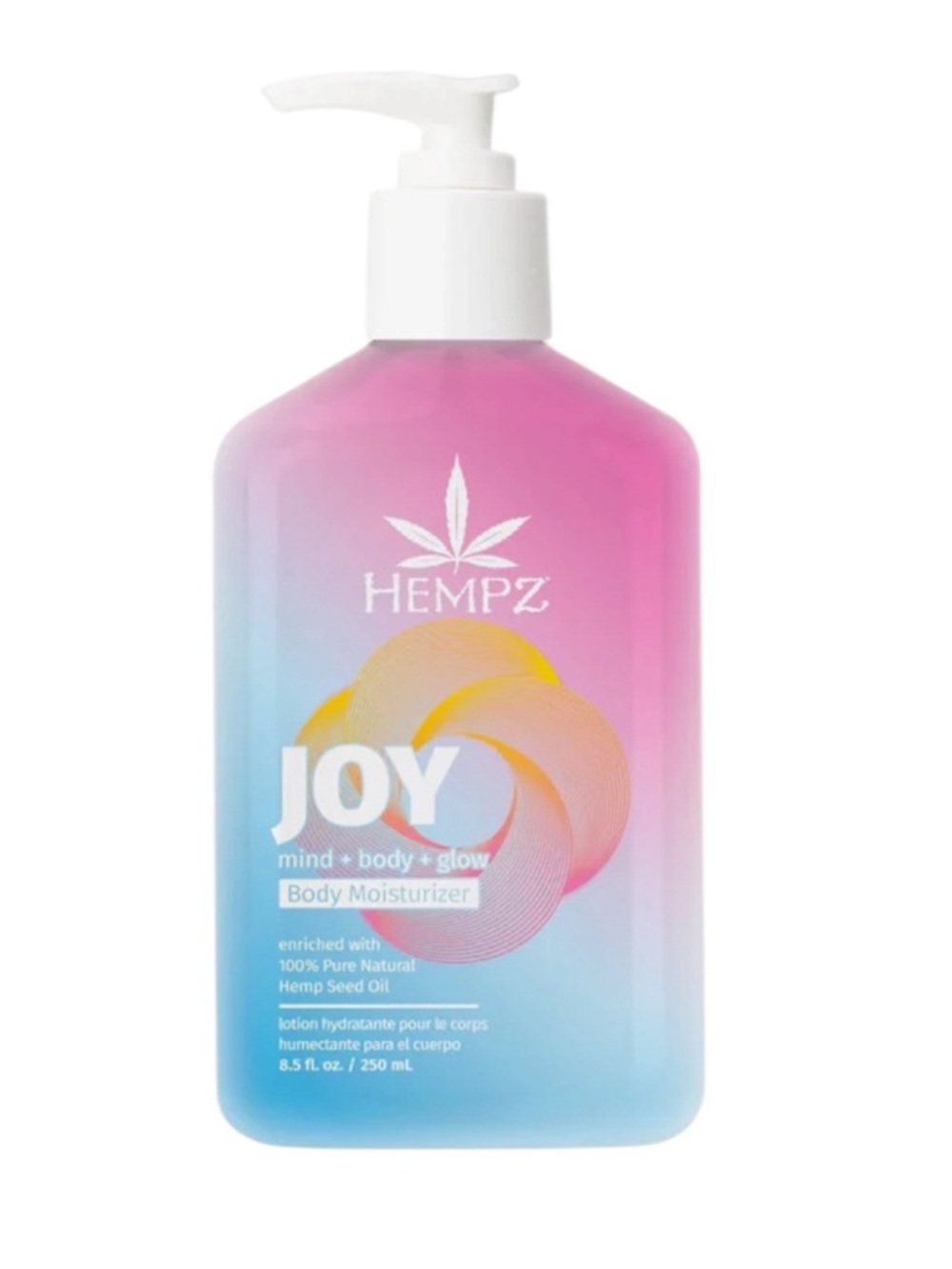 Hempz Joy Pink and Blue Body Moisturizer Pump